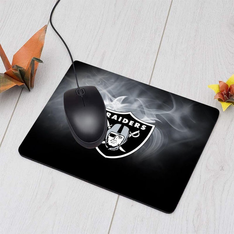ZYJTEK Gaming Mouse Pad for Football Sports Fans,Black Design Non-Slip Rubber Base Square Mousepad for Computers Laptop Desk Mat - Image 3